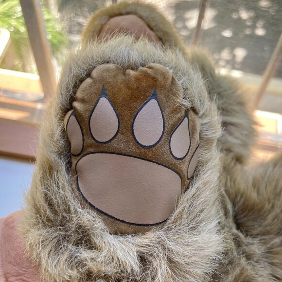 Grizzly Bear Hand Puppet Light Brown Folkmanis Puppets Plush Stuffed Animal - Picture 10 of 14